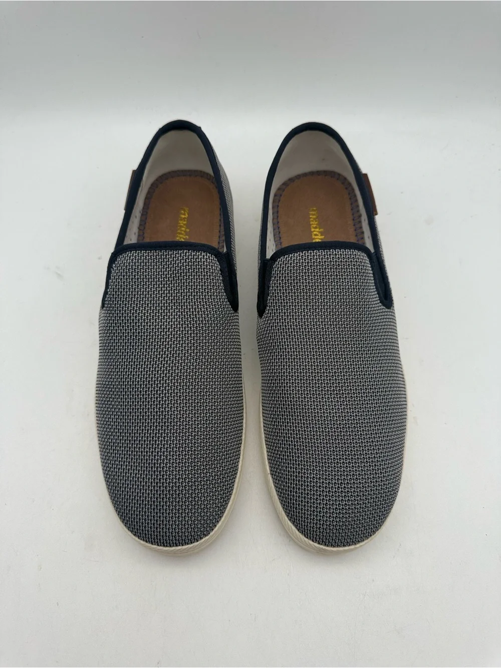 BRAND NEW Madden Castr Navy/Gray Textured Sneakers Slip-on Loafer Size 9.5